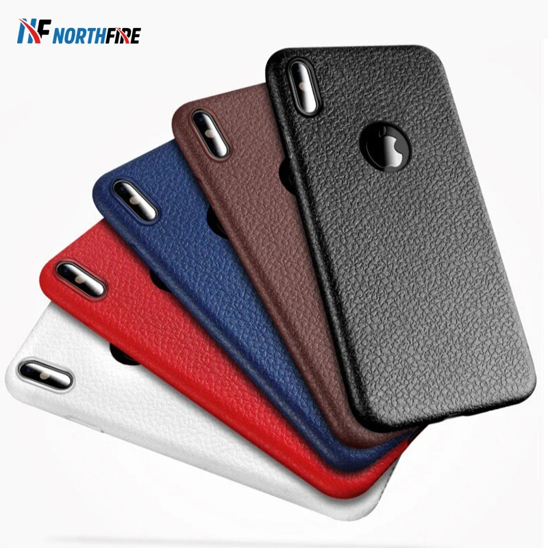 Мягкий чехол из ТПУ для iPhone 11 Pro Max XS X XR тонкая задняя крышка искусственной кожи 6 6S