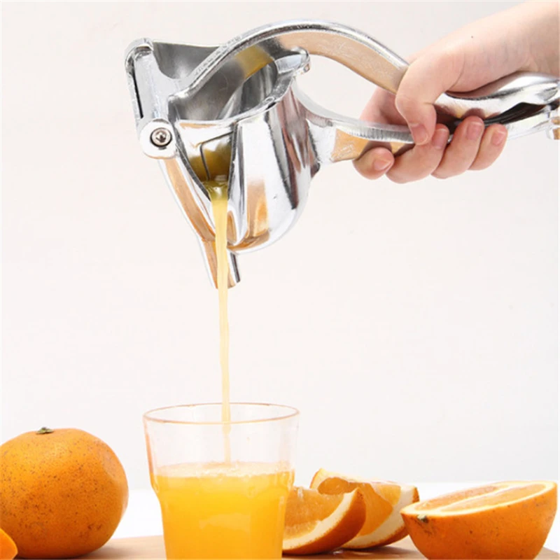 Exprimidor Manual de frutas multifuncional de acero inoxidable, exprimidor de frutas, cocina de aluminio, lim&oacute;n, bricolaje-0