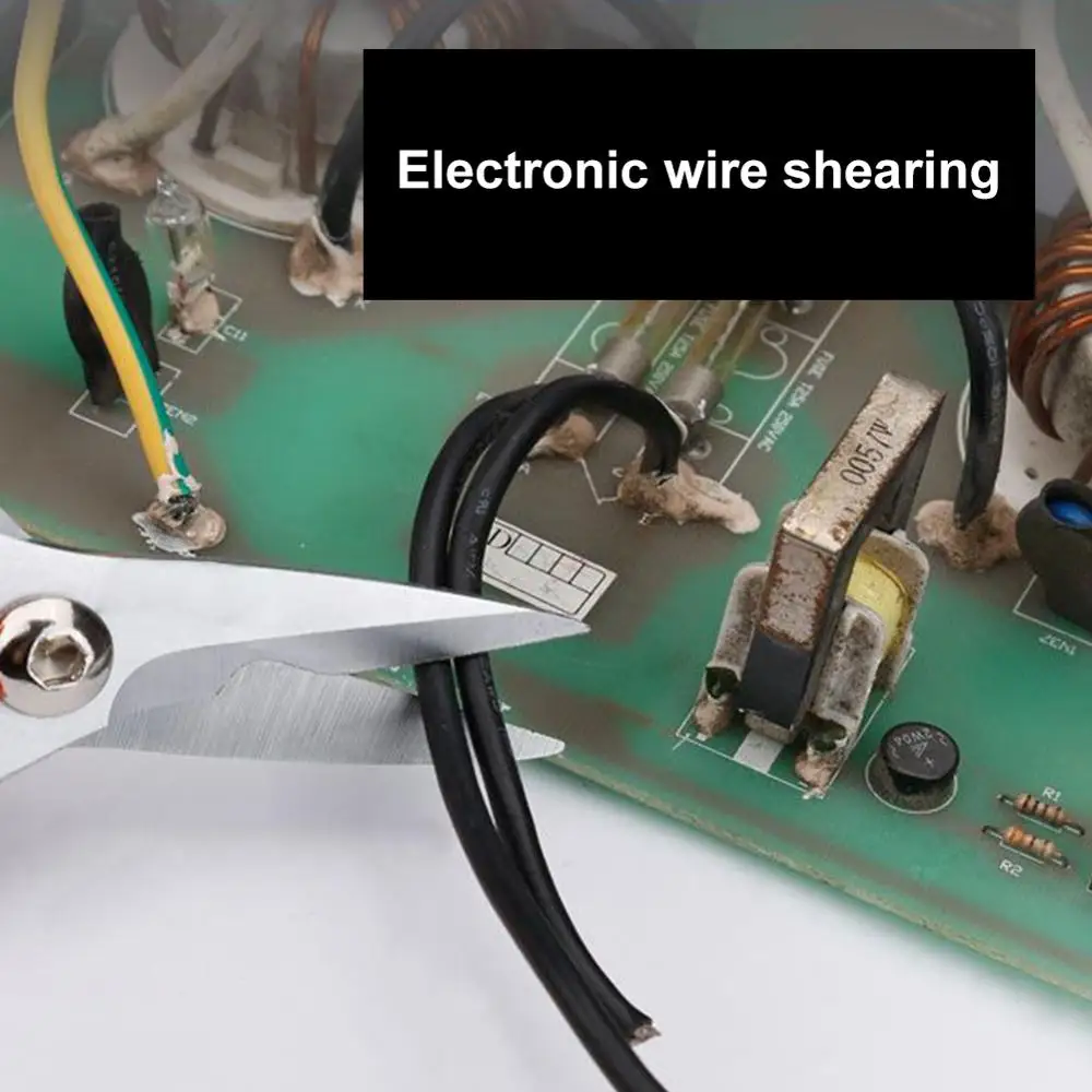 

Household Cables Scissors Tools Electrician Scissors Stripping Wire High Carbon Steel Cut Tool for Fabrics Paper Hand Tool