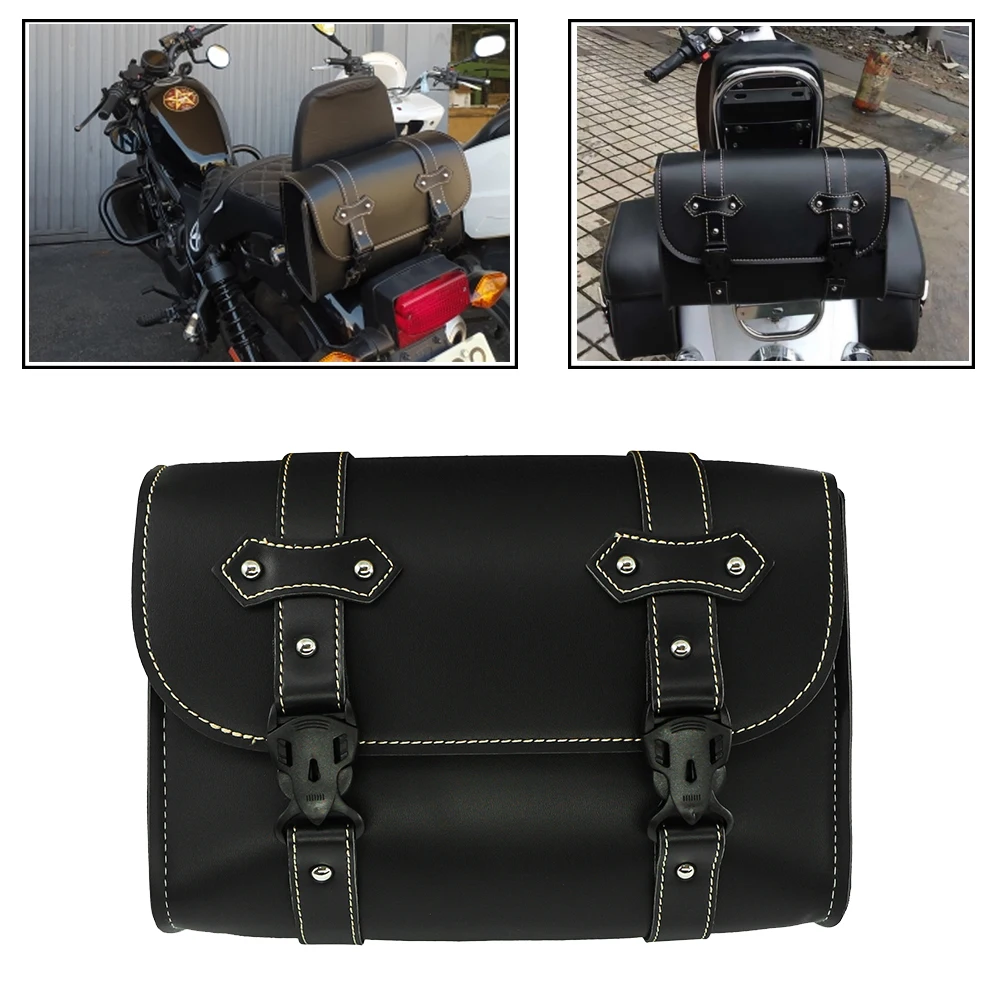 Motorcycle Side Toolbags Rear Luggage Pouch Saddlebag Waterproof Universal Suitcases Bag For Harley Dyna Sportster XL883 XL1200