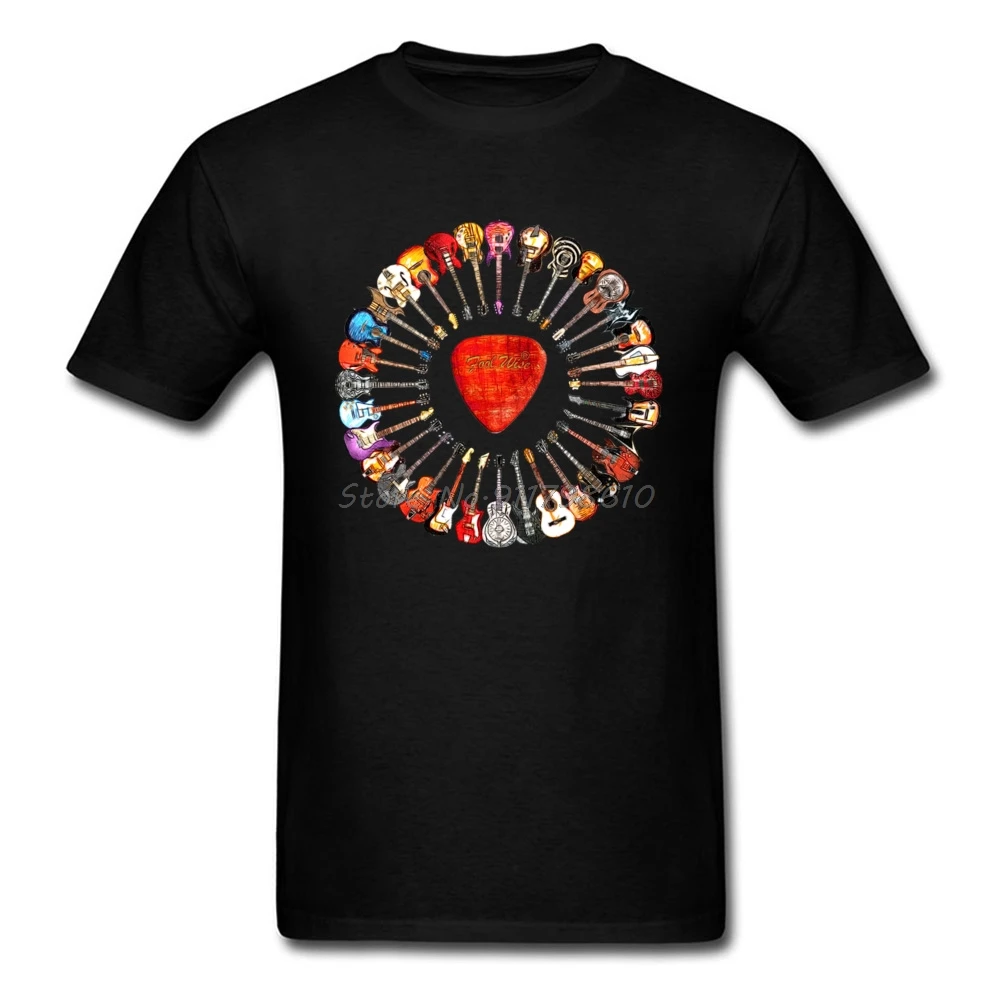 

Funky Guitar T-shirt Hip Hop Men Tops Cotton Young T Shirt Printed TShirt Adult Black Clothes Cotton Tees Drop Shipping