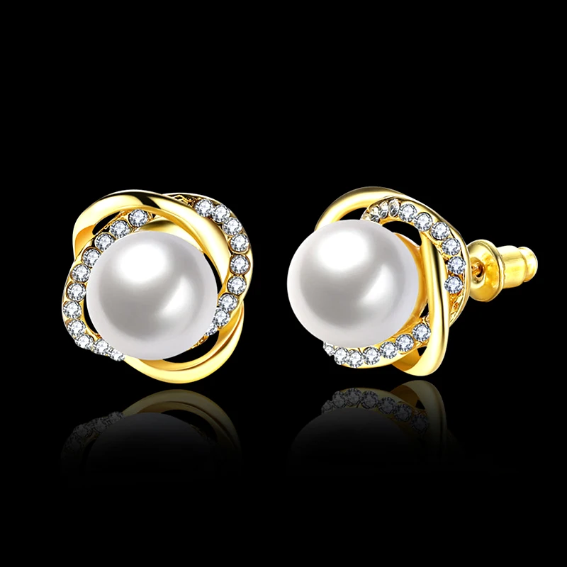 Модные серьги jinzeyi для девушек элегантные ювелирные изделия с имитацией жемчуга