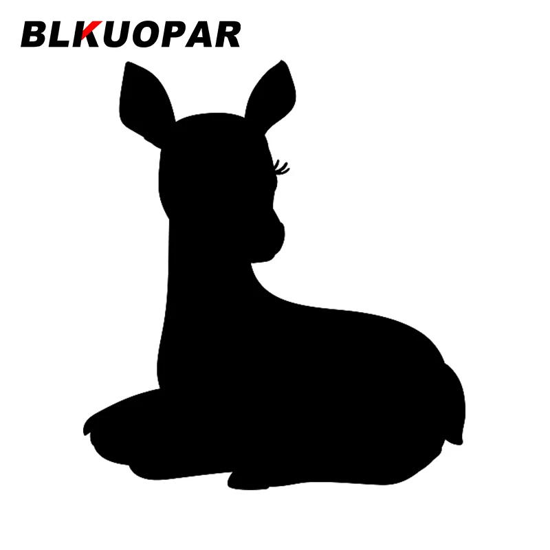 

BLKUOPAR for Deer Decals Vinyl Car Stickers Campervan Waterproof JTR Refrigerator Sunscreen Suitcase Funny Decoration