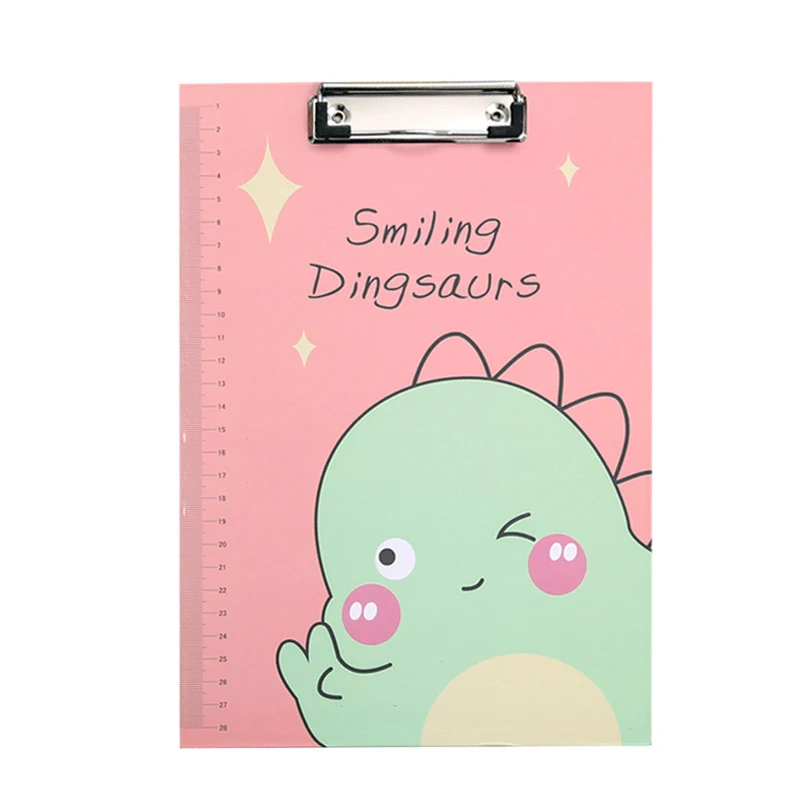 

Fresh Cartoon A4 Paperboard Clip Document Board Clip Writing Pad Splint Thickened Multifunctional Student Office Stationery