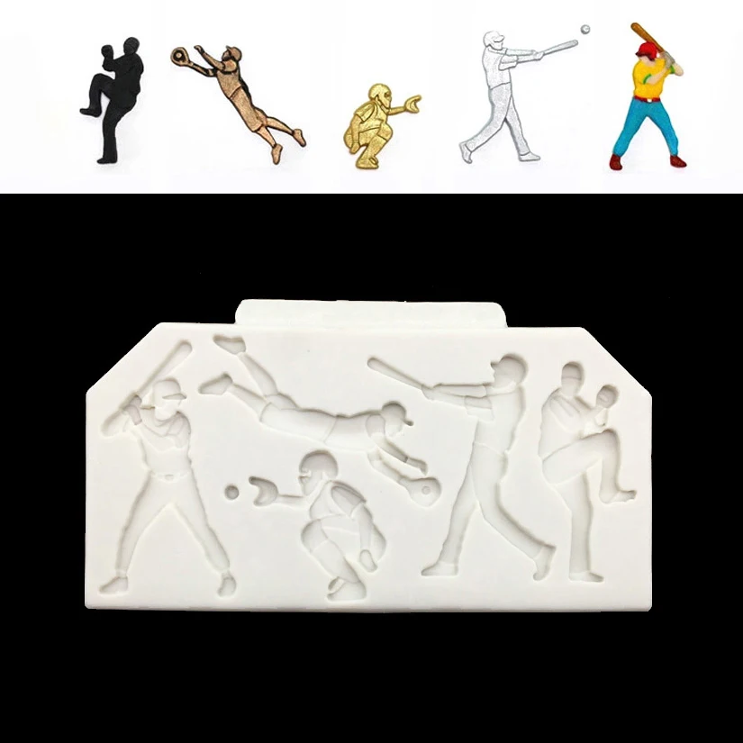 Форма для футбола гольфа регби бейсбола торта 100% платиновая силиконовая форма