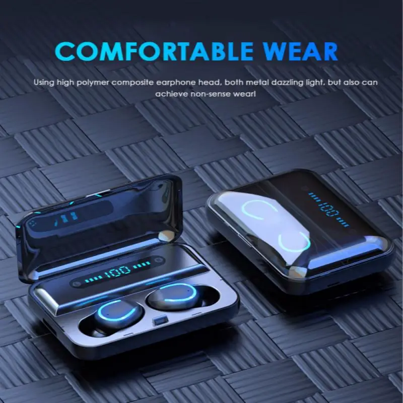 TWS Bluetooth 5.0 Headphones Wireless Earphone 9D Stereo IPX7 Waterproof Earbuds With 2000mAh Charing Case LCD Display Repair |