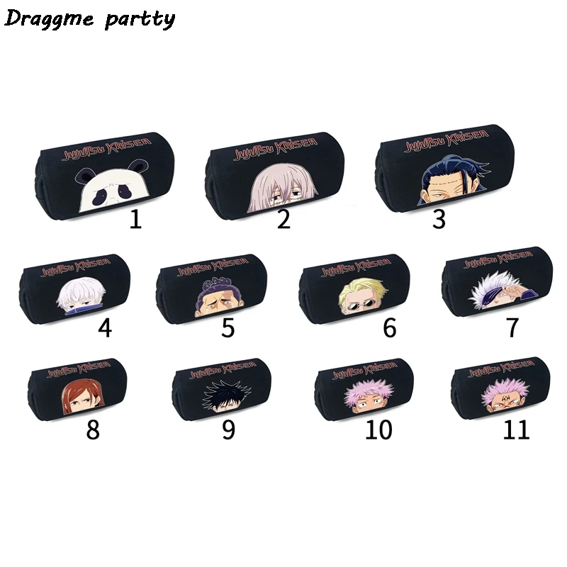 

New Anime Jujutsu Kaisen Pencil Case Japan Yuji Itadori Zipper Storage School Supplies Pen Bag