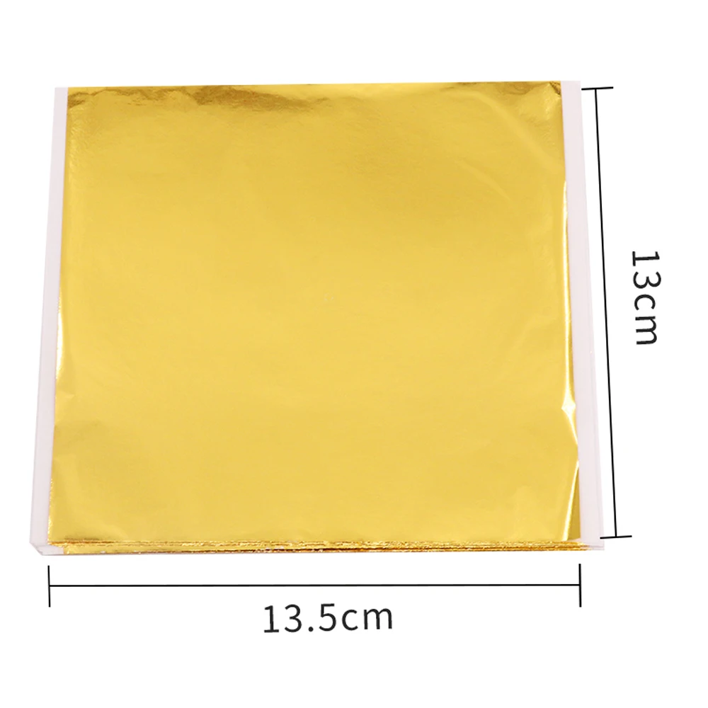 Имитация золотой листовой бумаги 100 шт Тайвань K блестящая домашняя