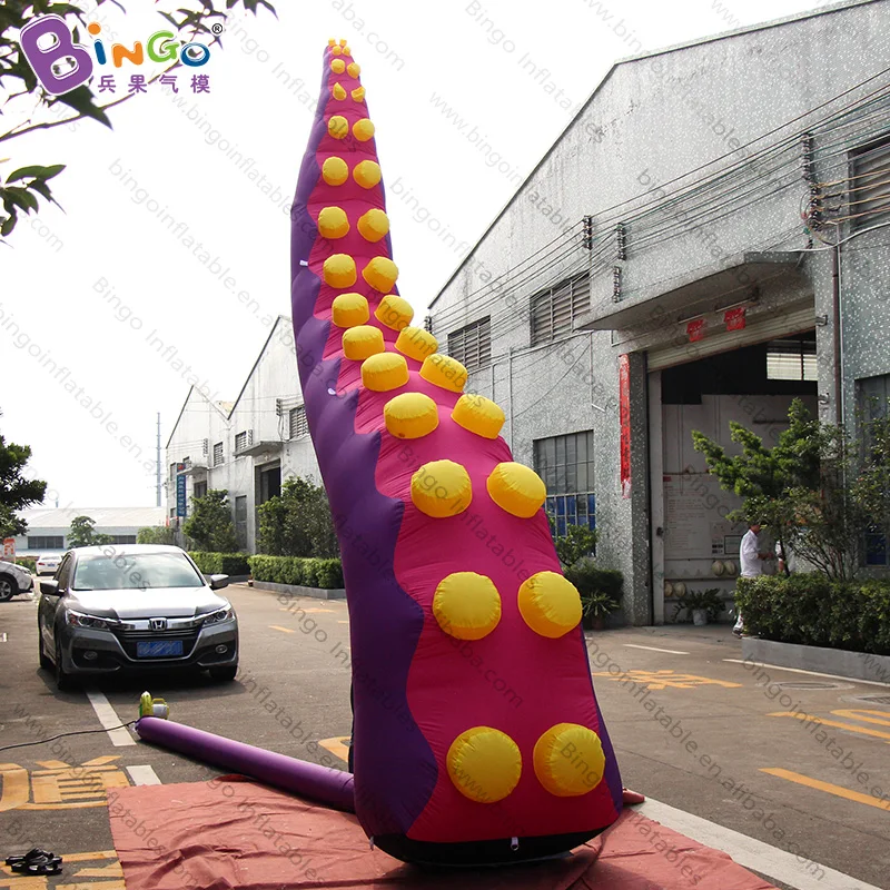 Бесплатная доставка 5 метров высокий надувной фиолетовый Осьминог щупальца для