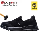 Кроссовки LARNMERN Женские рабочие защитные, стальной носок, легкие дышащие, Нескользящие, водонепроницаемые, Нескользящие, строительные