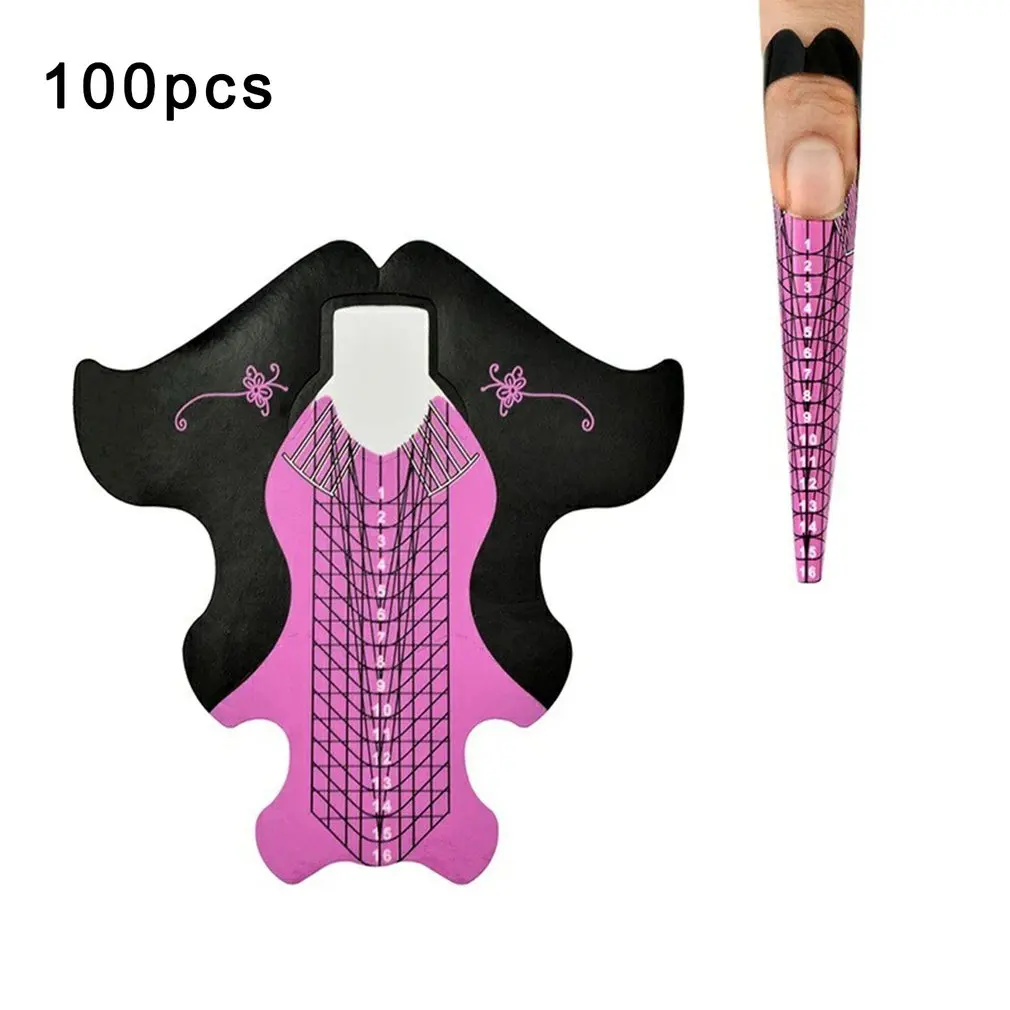 

Longest Nail Form Acrylic Nails UV Gel Nail Guide Form Self Adhesive Sticker Nail Decoration Nail Form