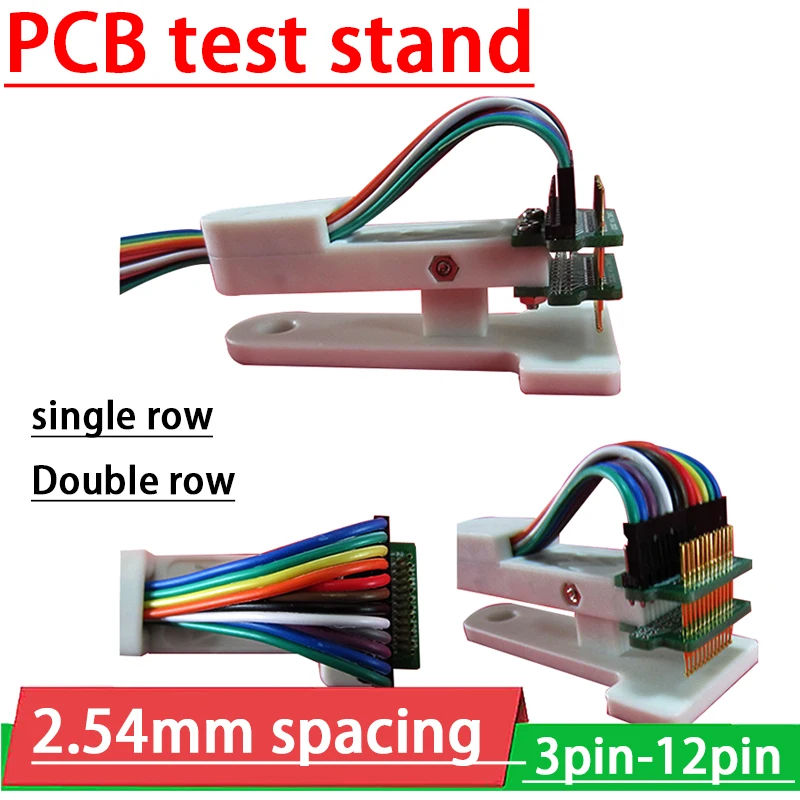 

Pitch 2.54mm PCB Test Stand programming Debug Download Burning Test Clip fixture pin 3Pin 4Pin 5Pin 6P 7P 8P 9P 10P 11P 12P