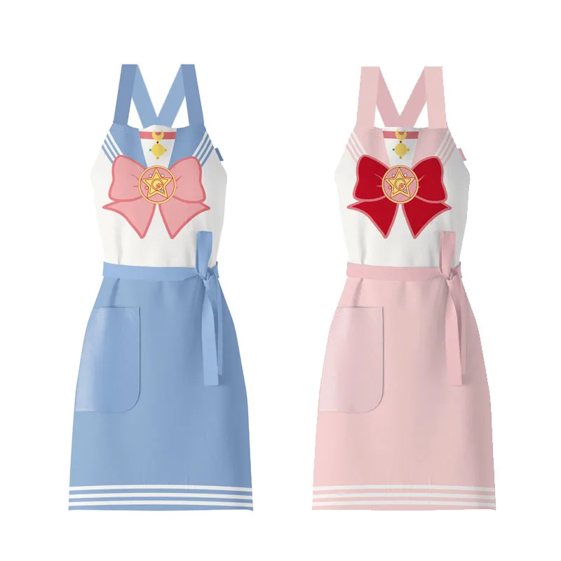 

Sailor moon Crystal Star apron costume Cooking Baking Kitchen apron cosplay costume
