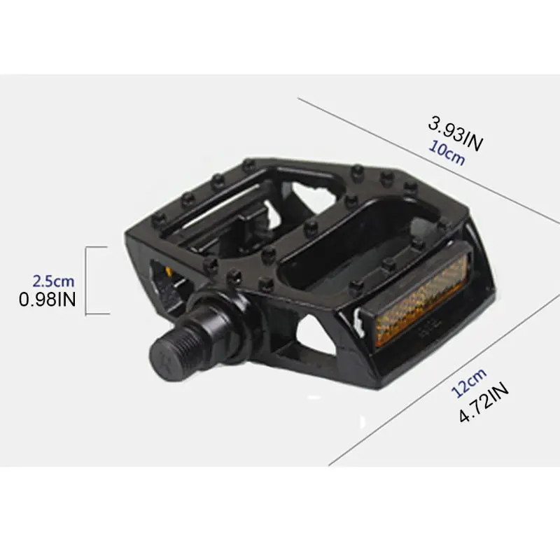 

Mountain Road Bicycle MTB Reflective Flat Pedals Universal Aluminum Alloy Non-Slip Replacement Platform Bike Accessories
