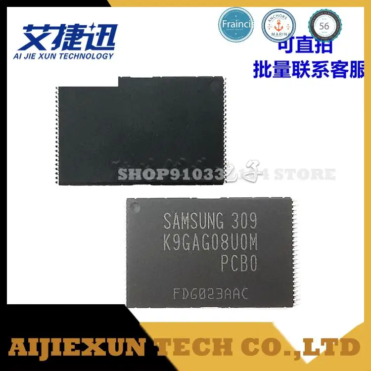 

5pcs/lot K9GAG08U0M-PCB0 K9GAG08UOM-PCBO TSOP-48 flash Memory IC CHIPS NEW AND ORIGIANL