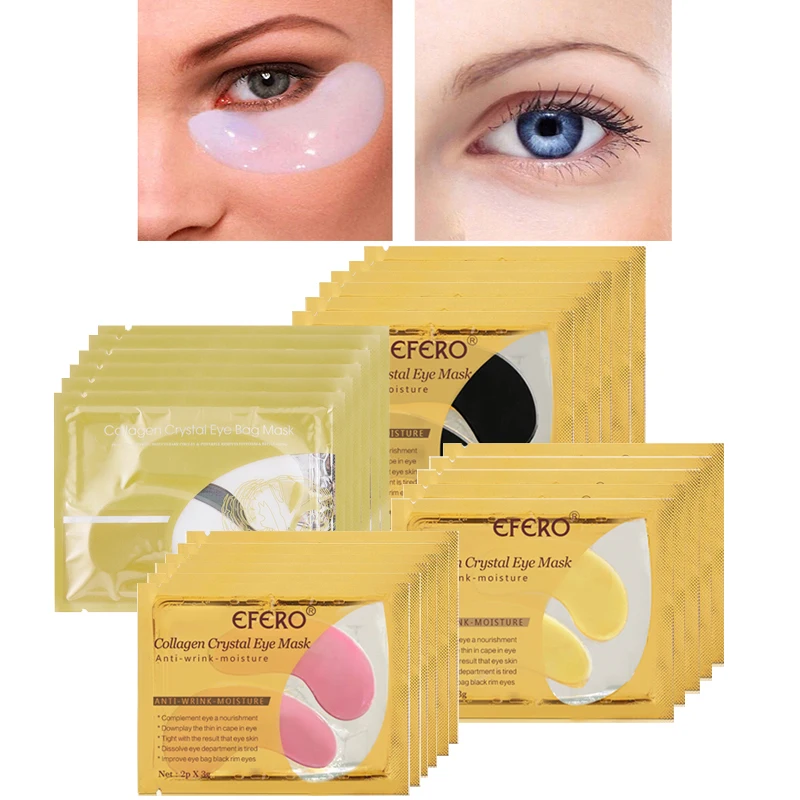 10 упаковок EFERO кристальная коллагеновая маска для глаз патчи ухода за глазами
