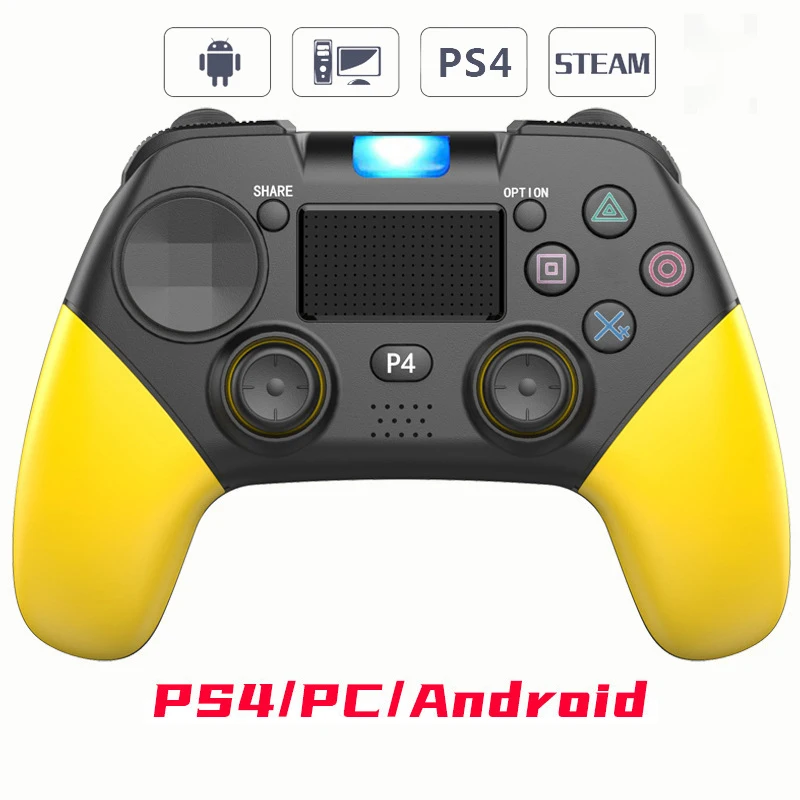 

Gamepad Joystick PS4 Controller Dual Vibration Wireless Bluetooth Support Desktop Computer PC Laptop Android Video Game Consoles
