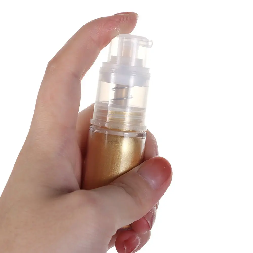 Съедобный золотой порошок в бутылке с распылителем 10 г/бутылка блестящий