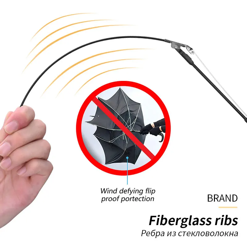 Ветрозащитный Автоматический Зонт от дождя большой прочный деловой зонт для