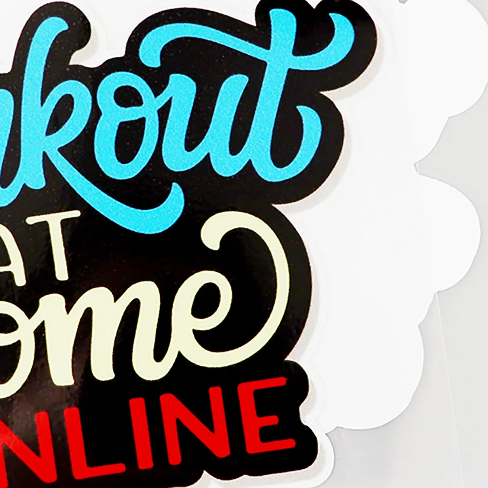 

YJZT 14.2CM10.9CM Creative Work At Home Online Decal PVC Car Sticker 11C-0051