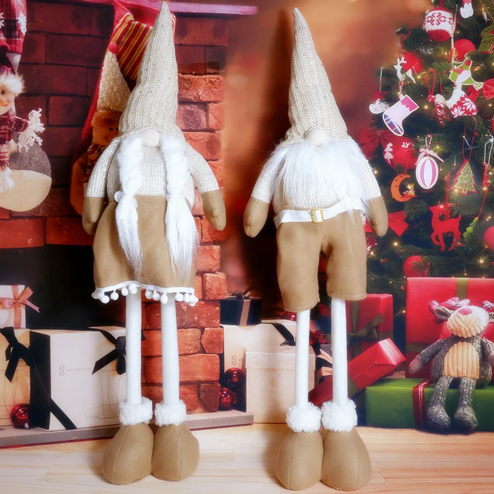 Рождественские куклы рождественские украшение для елки новогодние красные