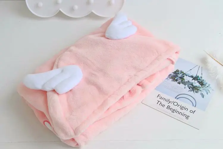 

Card Captor Sakura Plush Cartoon Magic Stick Wand Soft Stuffed Girls Gift Warm Office Shawl Lunch Break Blanket Clothes Pink