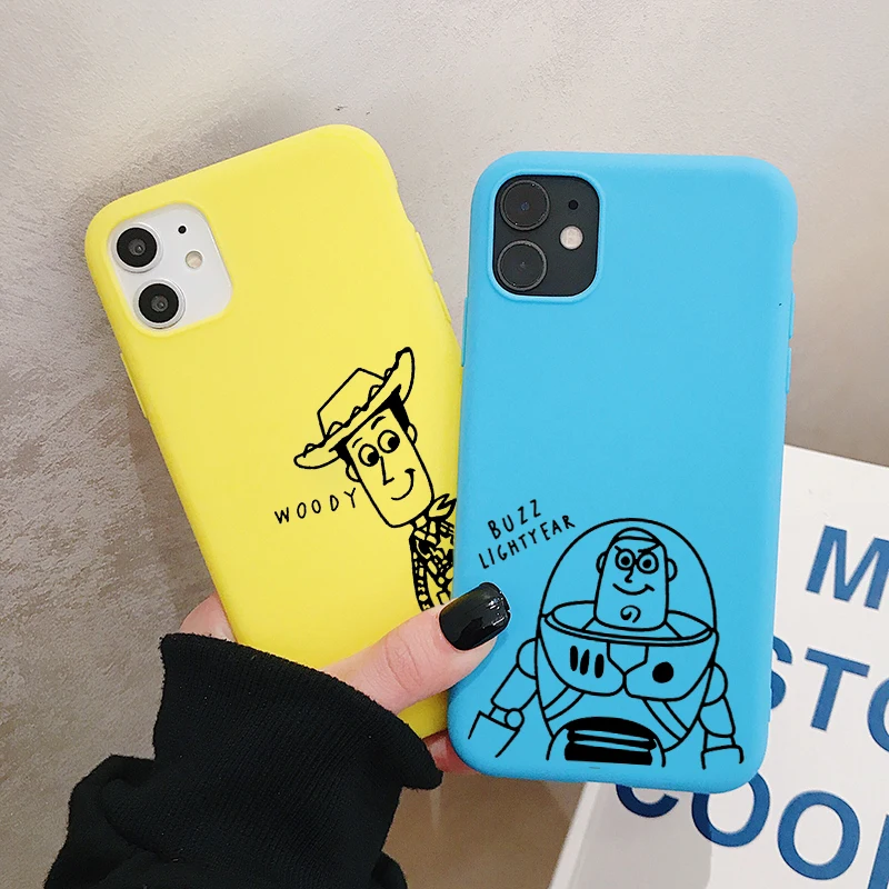 Чехол для телефона Toy Story Buzz Woody Samsung Galaxy S10 S9 S8 S7 S6 Plus Lite edge S10e матовый Силиконовый