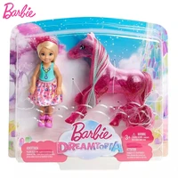 barbie doll original dreamtopia unicorn fairy tale suit girls toys kids play house pony baby dolls toys for girls juguetes gifts