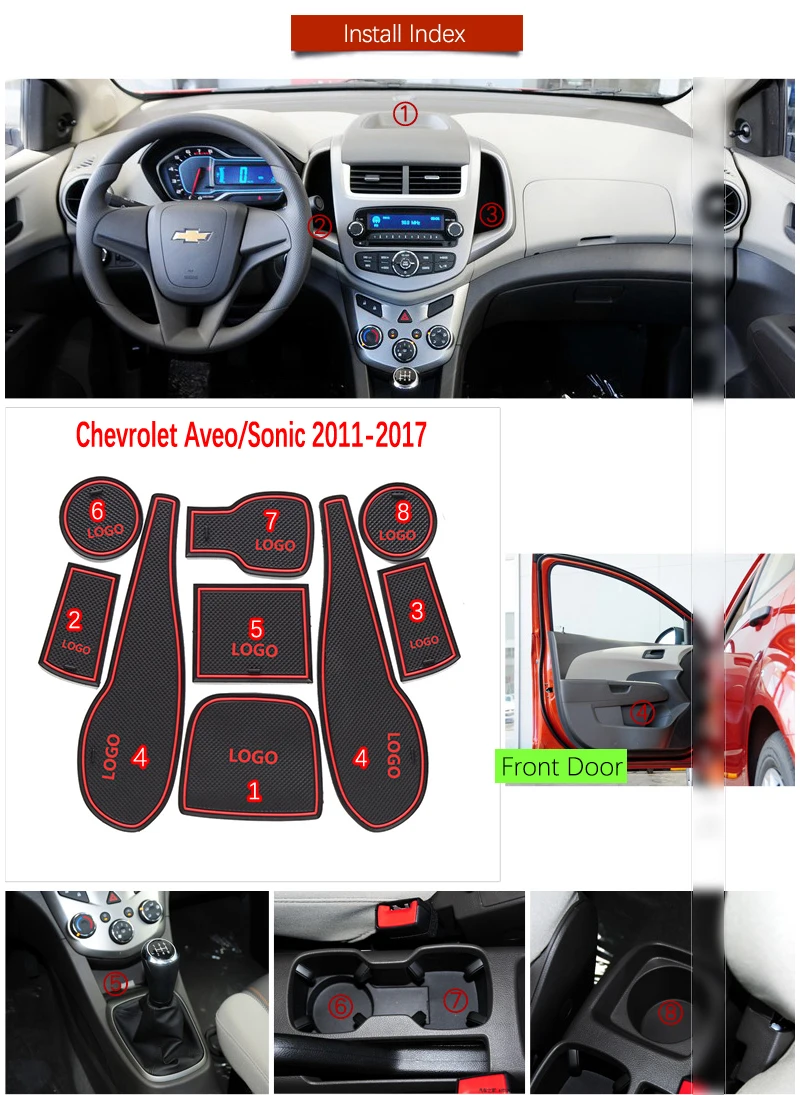 Автомобильный Гаджет Pad для Chevrolet Aveo Sonic 2011 2012 2013 2014 2015 2016 2017 Chevy T300 MK2 аксессуары
