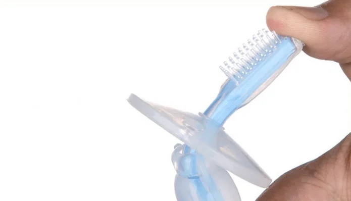 Силиконовая детская зубная щетка мягкий безопасный Прорезыватель для обучения