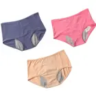 3 шт., мягкие дышащие трусики со средней посадкой