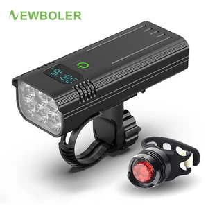 newboler 3600 lumen led bike light usb rechargeable power bank 5200ma bicycle lighting cycling lamp headlight bike accessories free global shipping