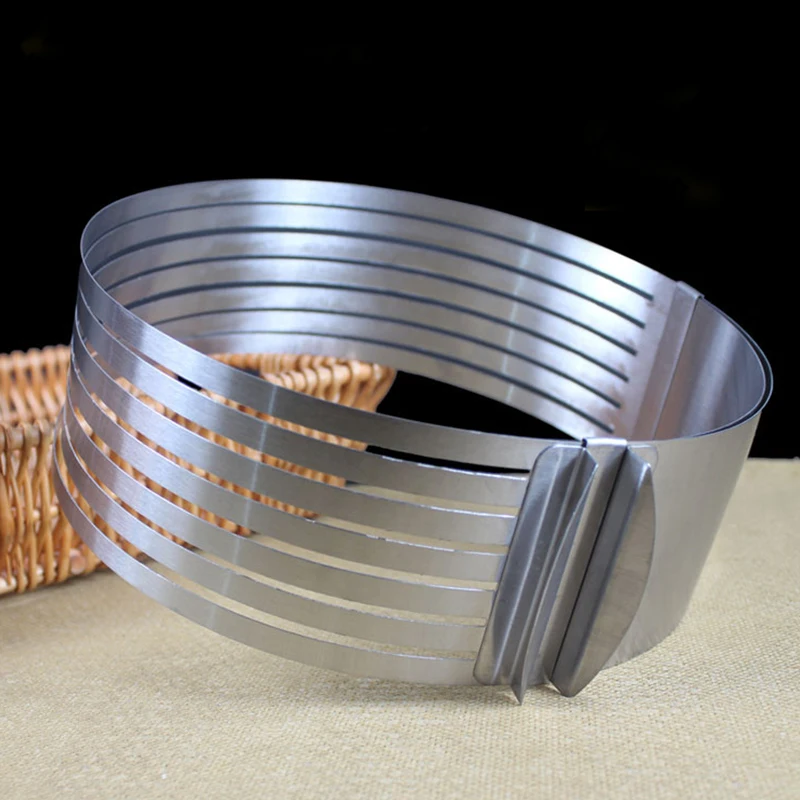 6 слоев регулируемый круглый резак для хлеба торта слайсер из нержавеющей стали