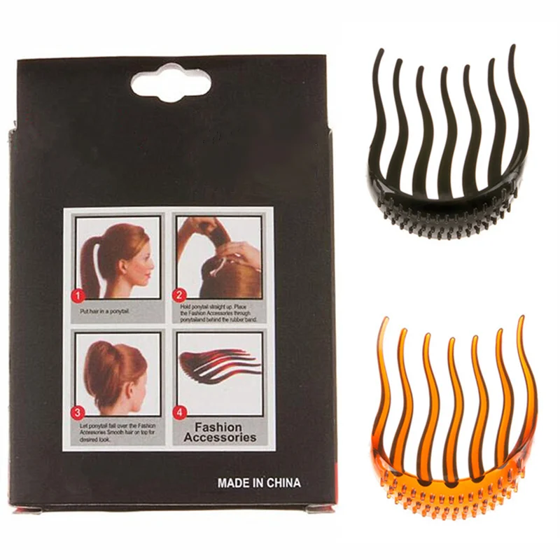 Заколка-гребень для волос женская создания объема и пушистого хвоста - купить по