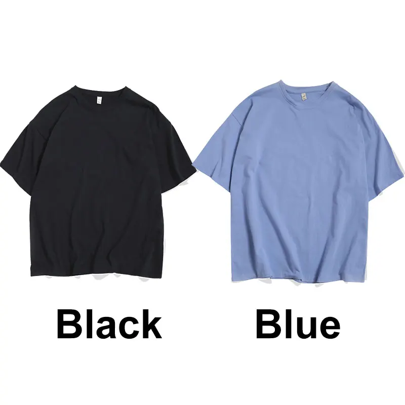 Black-Blue LAPPSTER дропшиппинг Harajuku Твердые смешные футболки лето мужские цветные хип-хоп футболки Высокое качество хлопок белые топы тройники - Цвет: Black-Blue