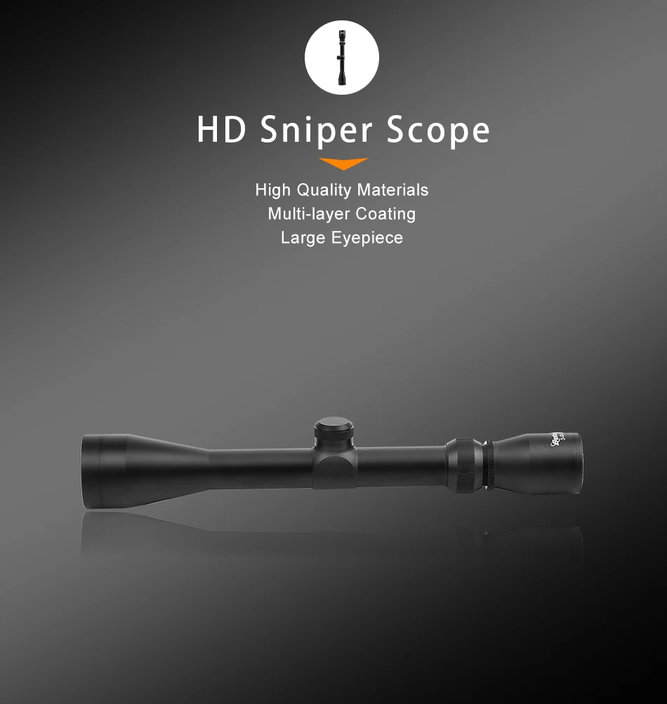 3-9x40 охотничий прицел Riflescope Mil Dot Air Riflescope пистолет Riflescope/воздушная оптика снайперский охотничий прицел с 20 мм рейкой