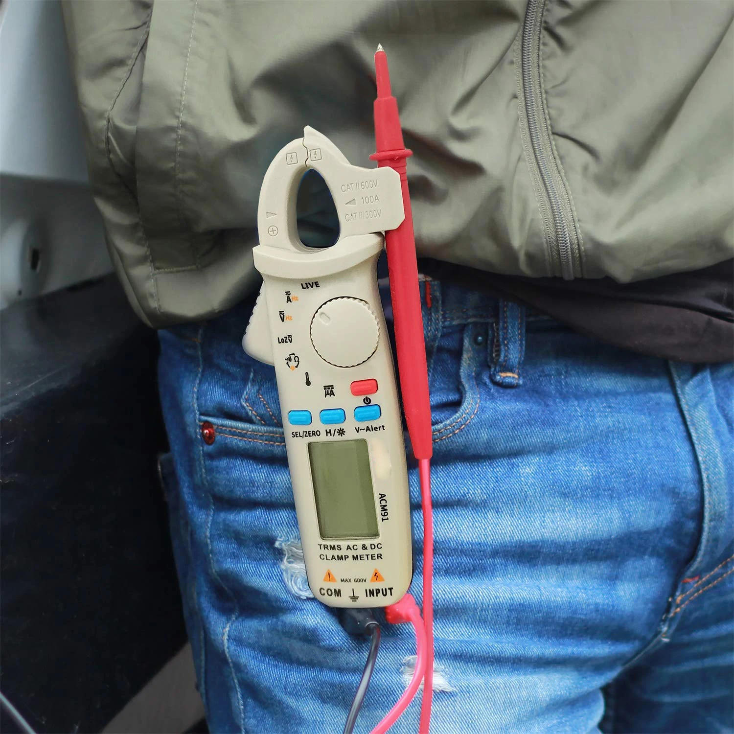 Токоизмерительные клещи постоянного/переменного тока 1 мА истинное