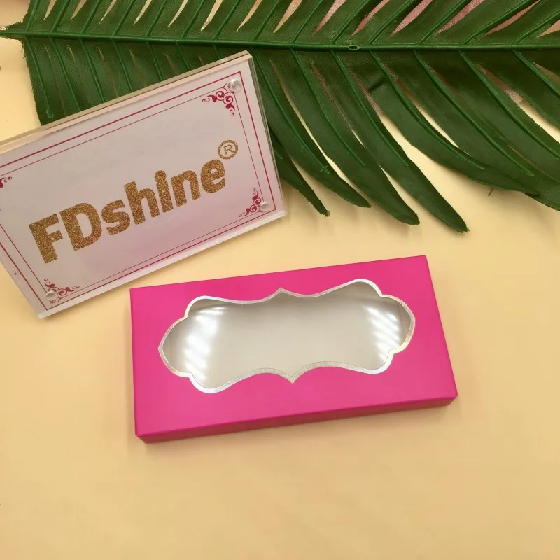 FDshine горячая Распродажа розовые мягкие бумажные коробки для ресниц 20 шт./лот 50