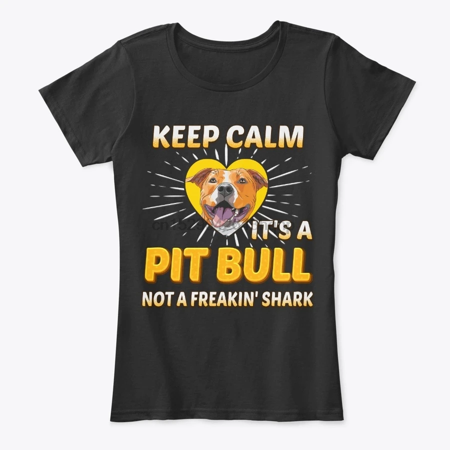 Мужская футболка It's Pit Bull Not Fucking футболки Shark женская футболка|Мужские футболки|