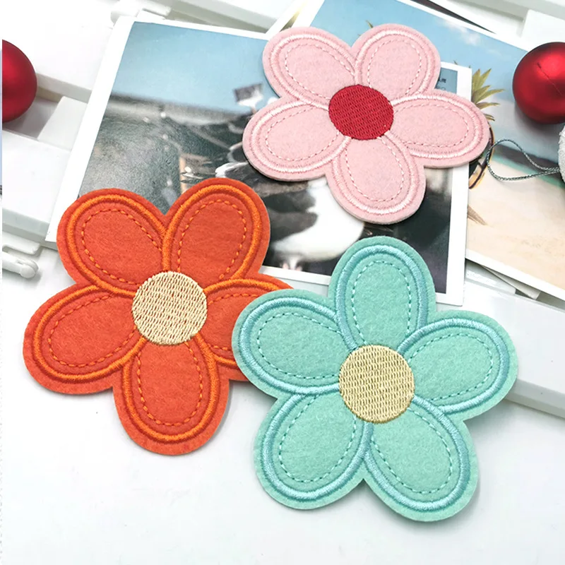 Войлочные нашивки тканевые прокладки аксессуар цветные цветы аксессуары для