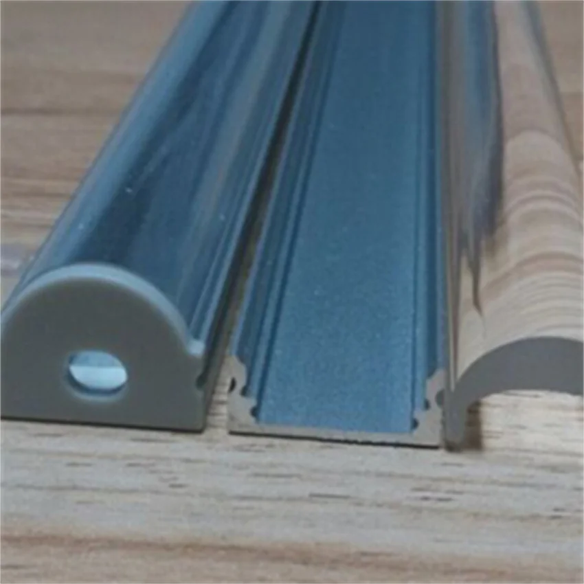 

Бесплатная доставка 2 м длина алюминиевого светодиодного профиля подходит для светодиодных лент шириной до 12 мм с кривой крышки и концевых ...