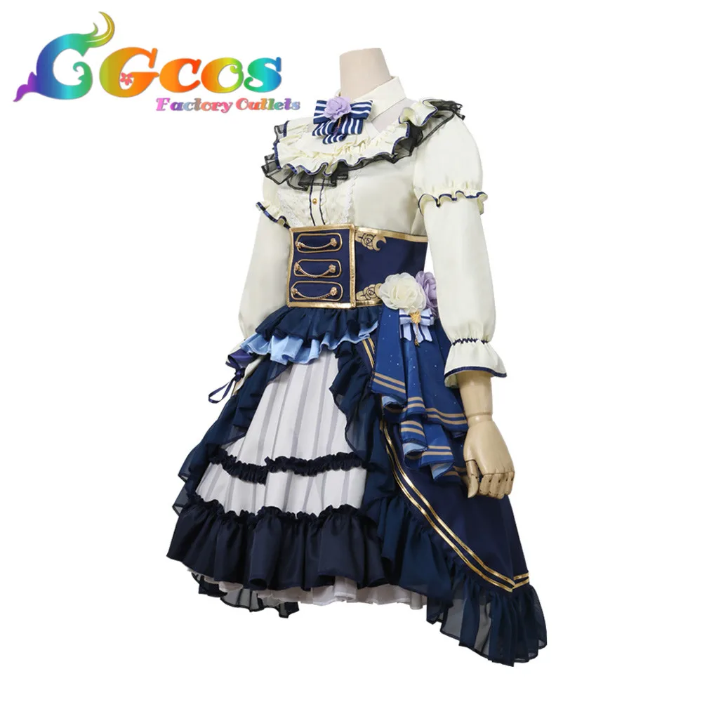 CGCOS Косплэй костюм Bang Dream! Благородная Роза Ринко широкейн платья одежда Униформа