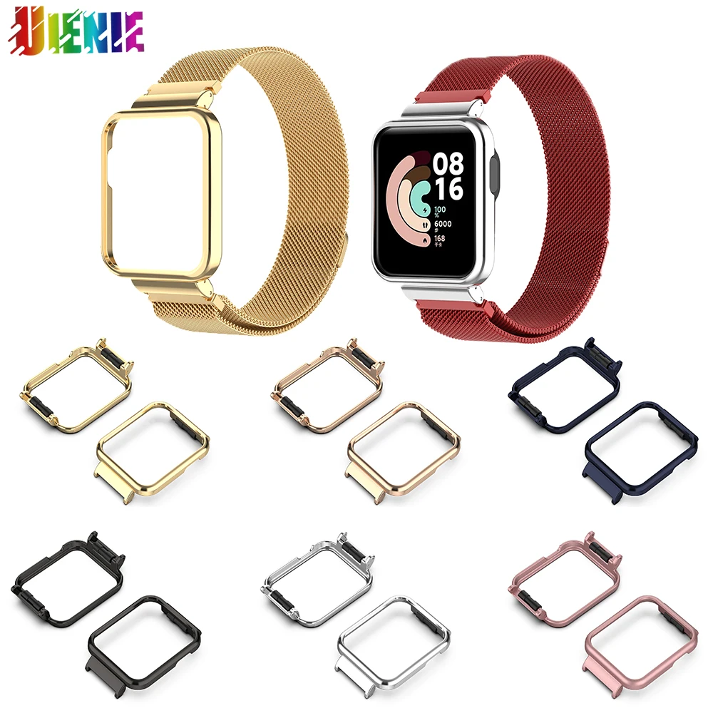 

Металлический чехол для Redmi Watch 2, защитный чехол из нержавеющей стали, чехол для Redmi watch, стеклянный чехол от царапин, защитный чехол для смарт...
