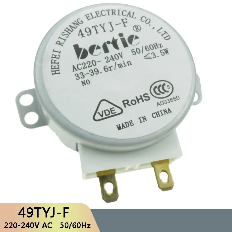 49TYJ F AC220 240V 50/60 Гц микро поворотный стол синхронный мотор лотка аксессуары для