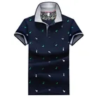 Рубашка-поло мужская с коротким рукавом, приталенная модная уличная одежда, Спортивная повседневная рубашка для гольфа, лето 2021