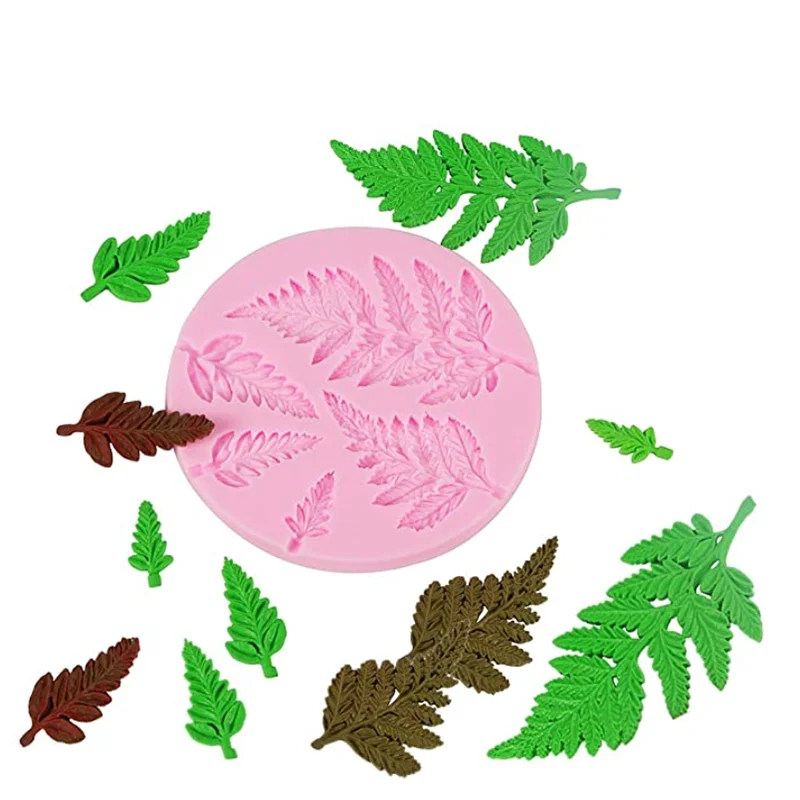 Силиконовая форма для папоротных листьев дизайнерские DIY помадные муссы торта