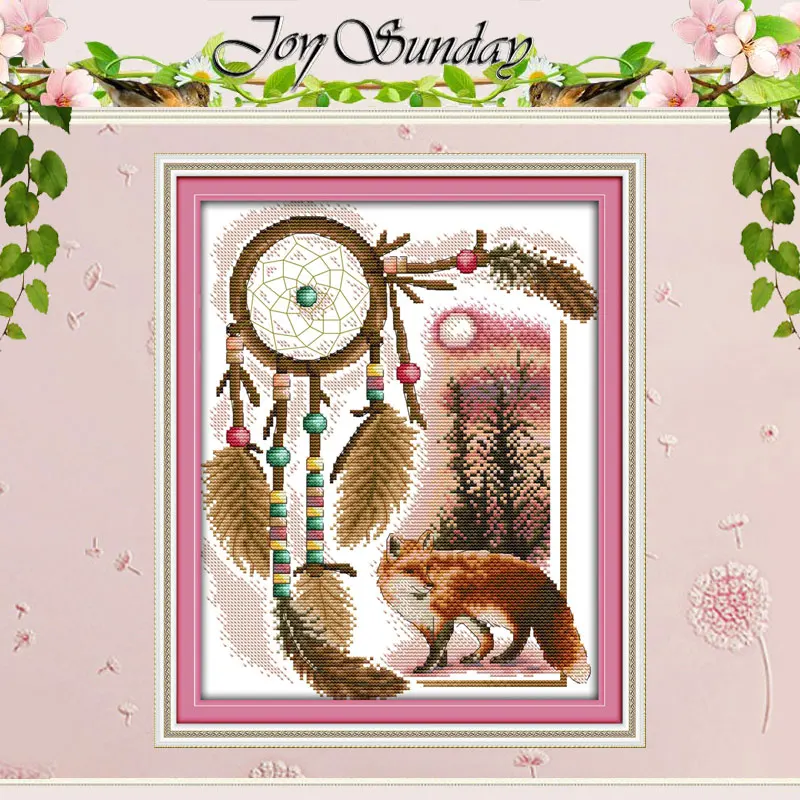 Тотем (лиса) узоры Счетный крест 11CT напечатанный 14CT набор крестиков животные