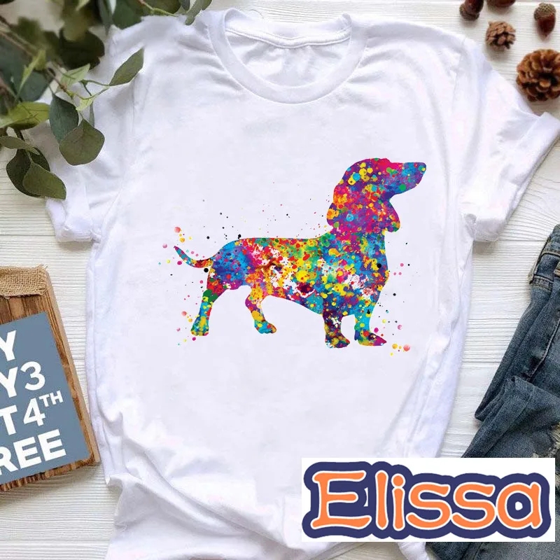 

Teddy dog Graphic Print Women T-shirt Casual Female Harajuku Street Tops Tees Short sleeve fashion Street female Tshirt