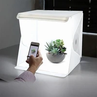 led panel light box photography photo studio box tabletop shooting lightbox portable foldable photobox with 2 background