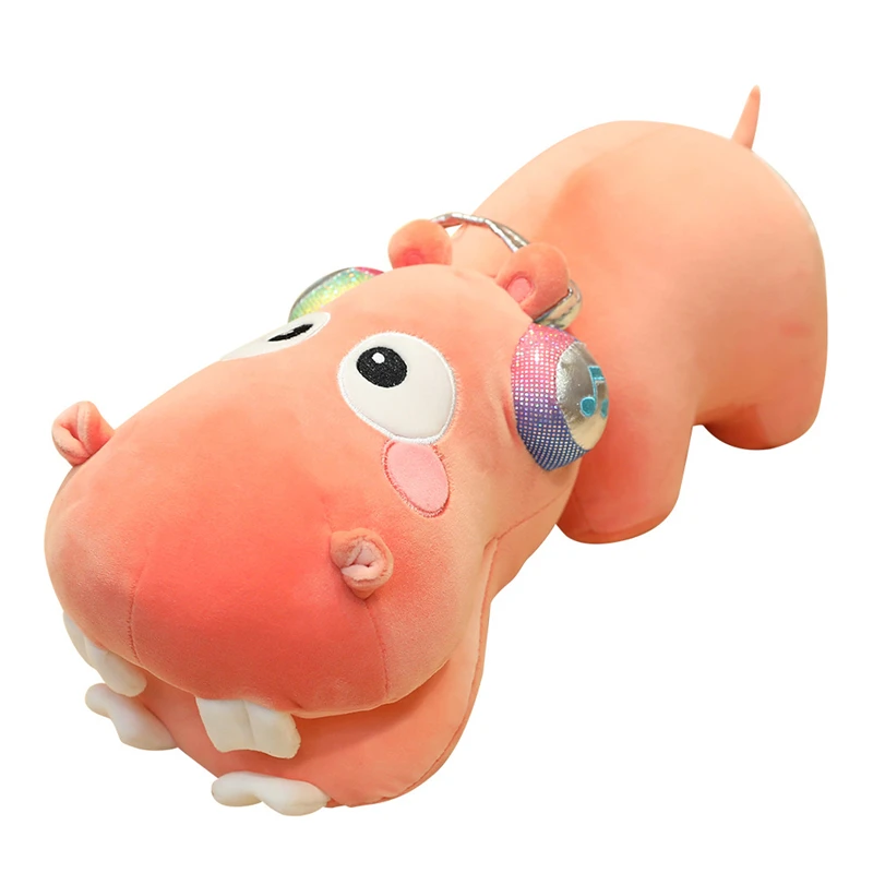 

Nice Lovely 40/60/80CM Big Hippo Pillow Plush Toy Soft Stuffed With Big Teeth Doll Cartoon Cute Gifts For Child Birthday Present